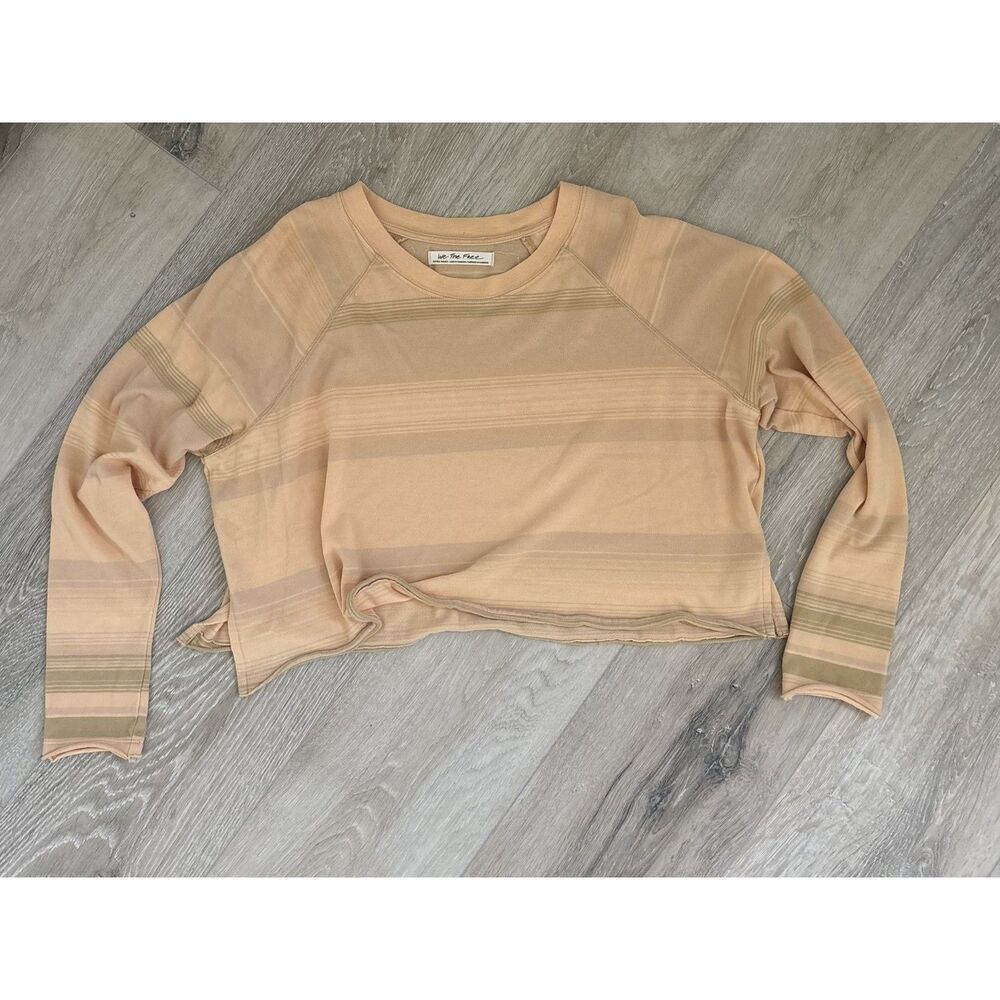 We The Free Baja Striped Long Sleeve Crop Tee